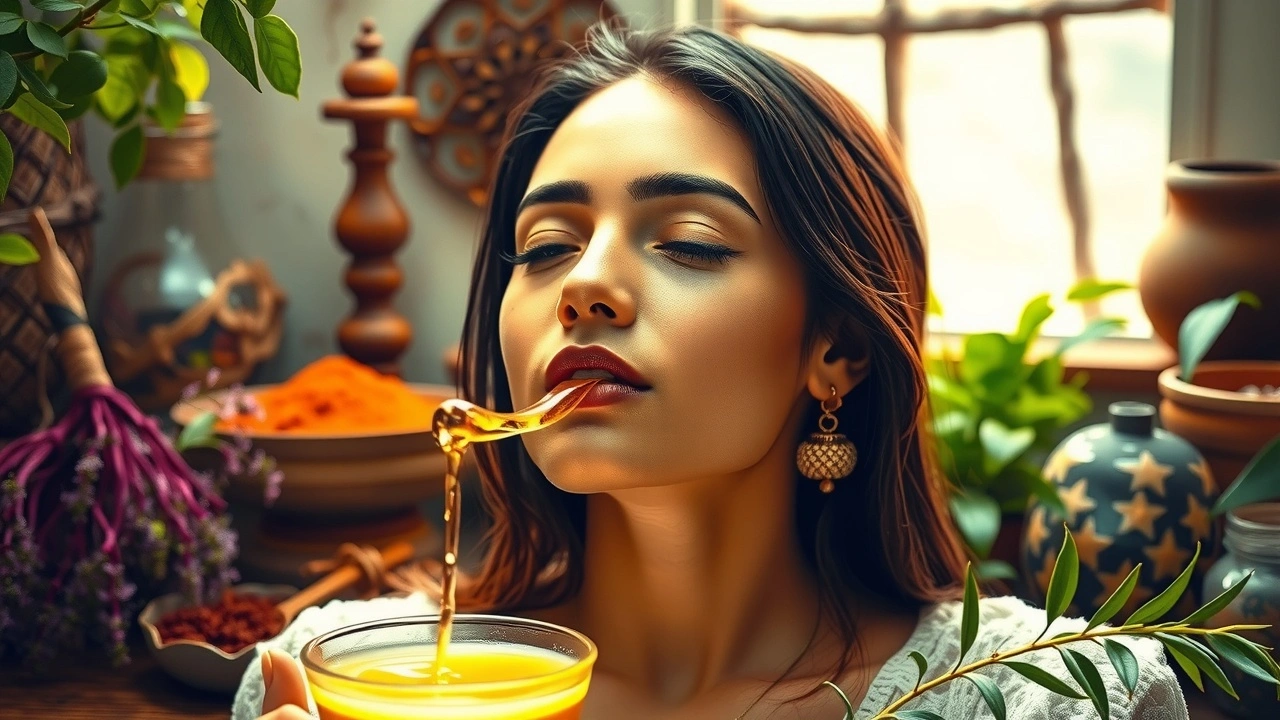 L&rsquo;oil pulling comme révélateur des déséquilibres corporels selon l&rsquo;Ayurveda