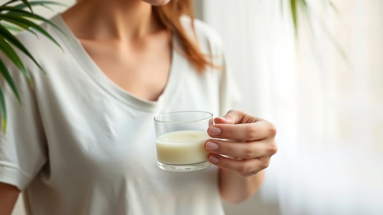 pratiquant le oil pulling avec de lhuile de coco