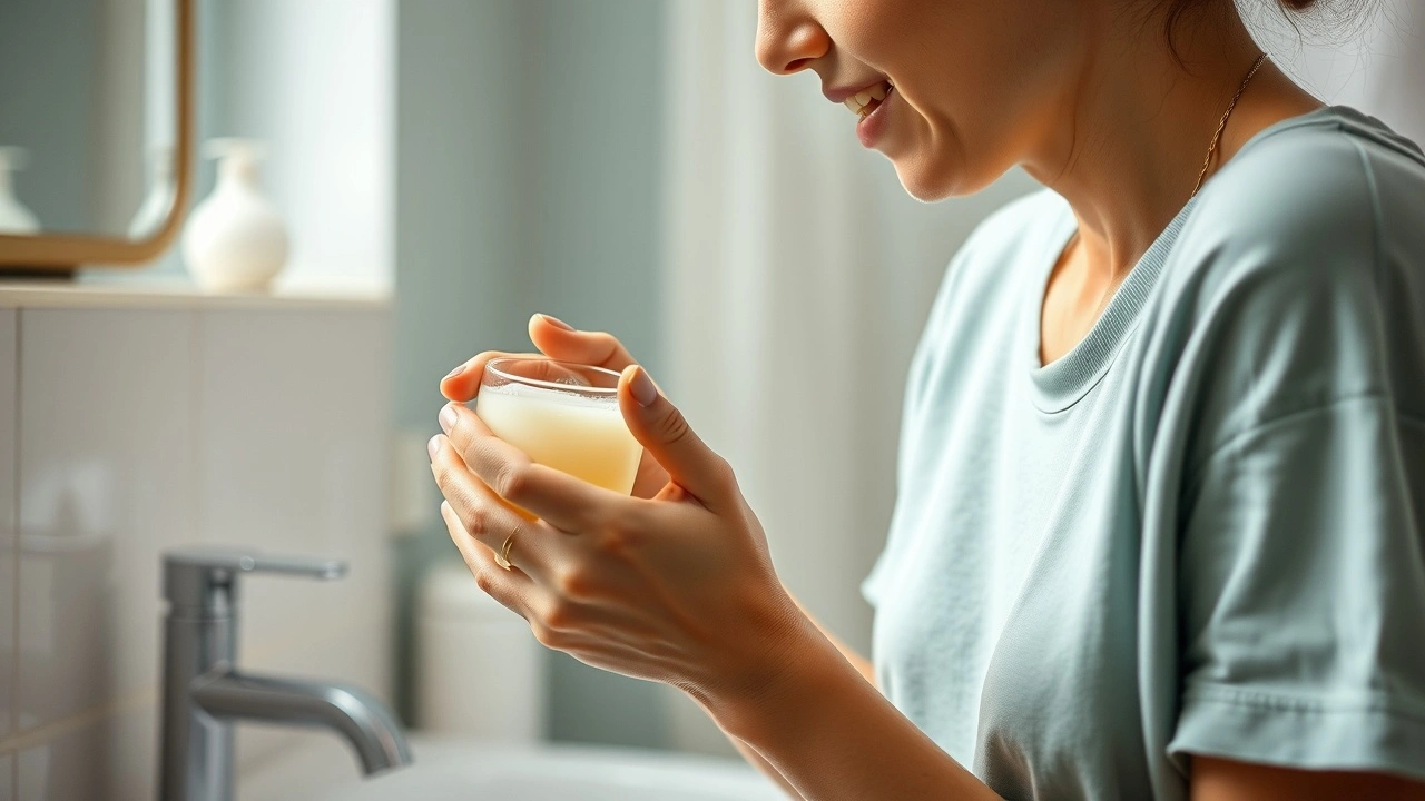 une personne qui pratique lhuile de pulling