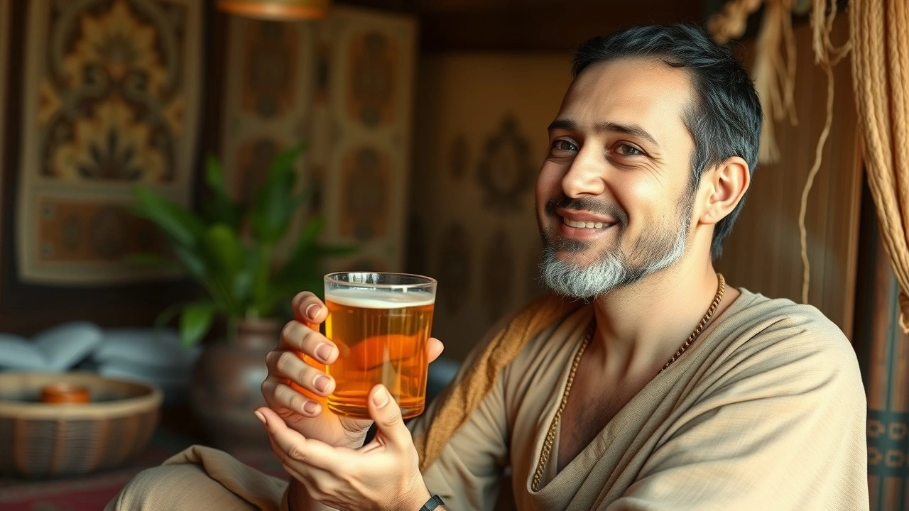 person pratiquant le bain de bouche avec de l'huile