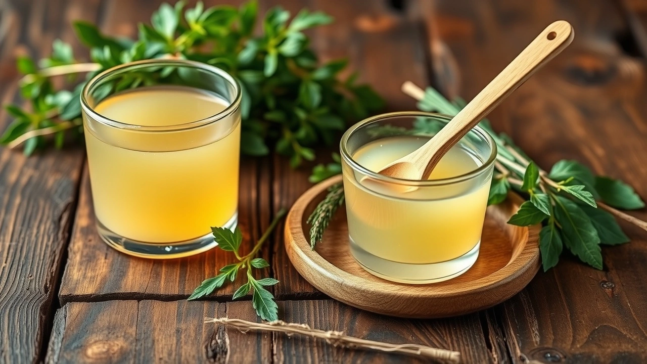 installation d'huile de noix de coco pour le bain de bouche