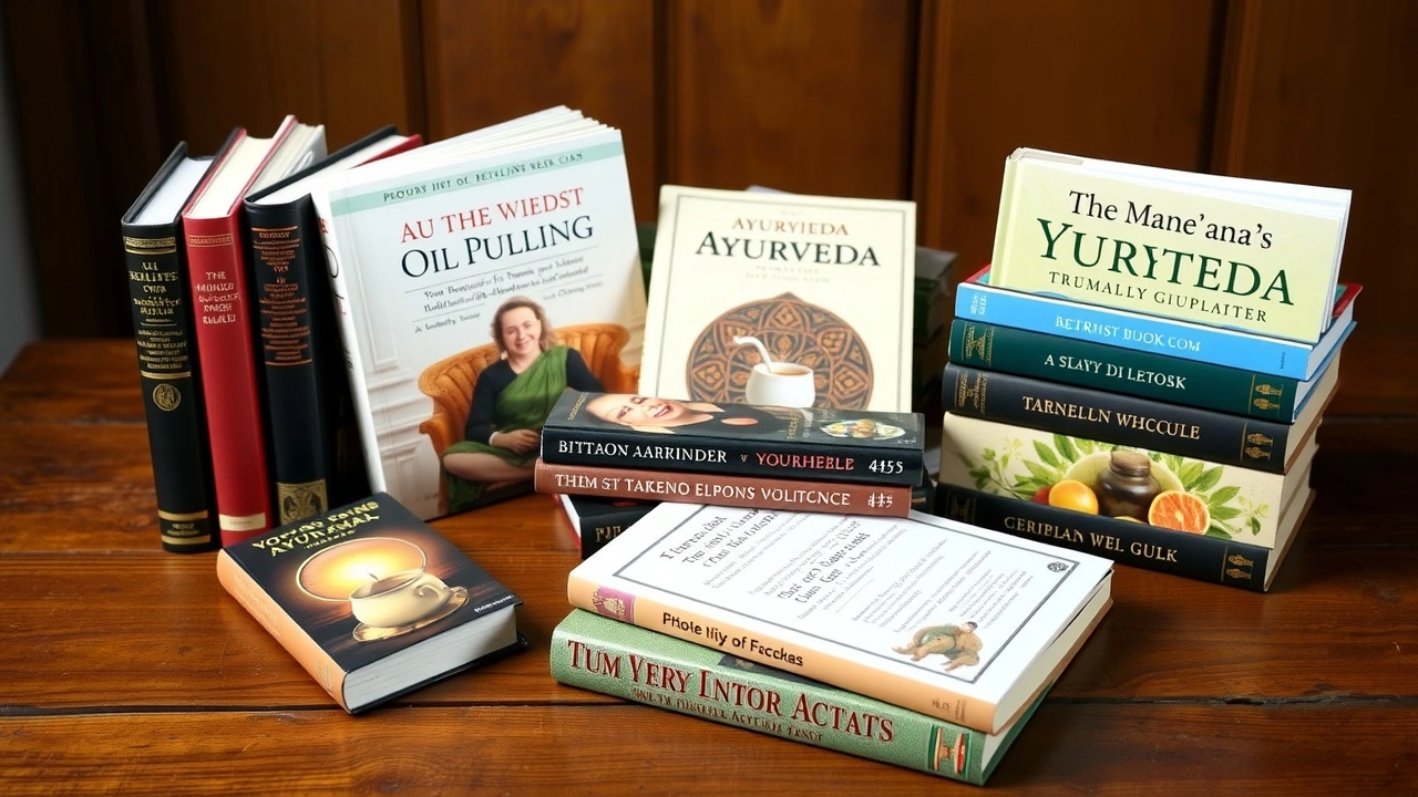 une collection de livres sur l huile de traction