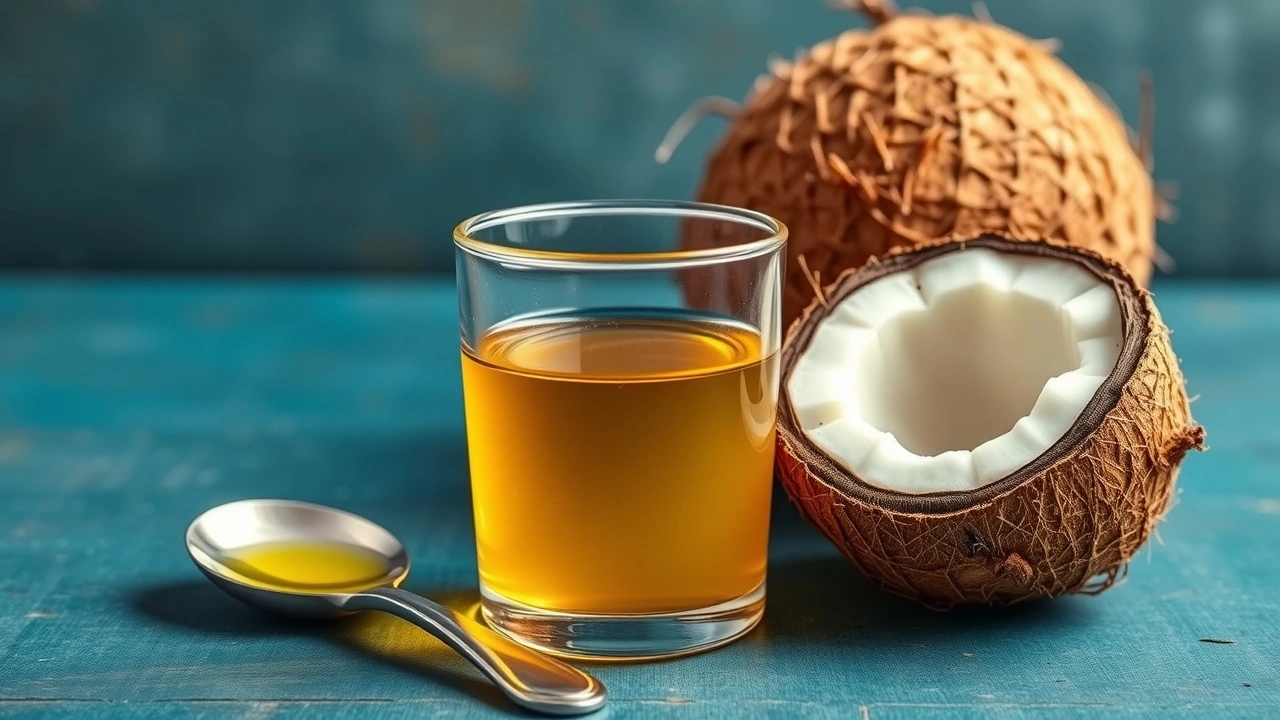 photographie des fournitures pour oil pulling