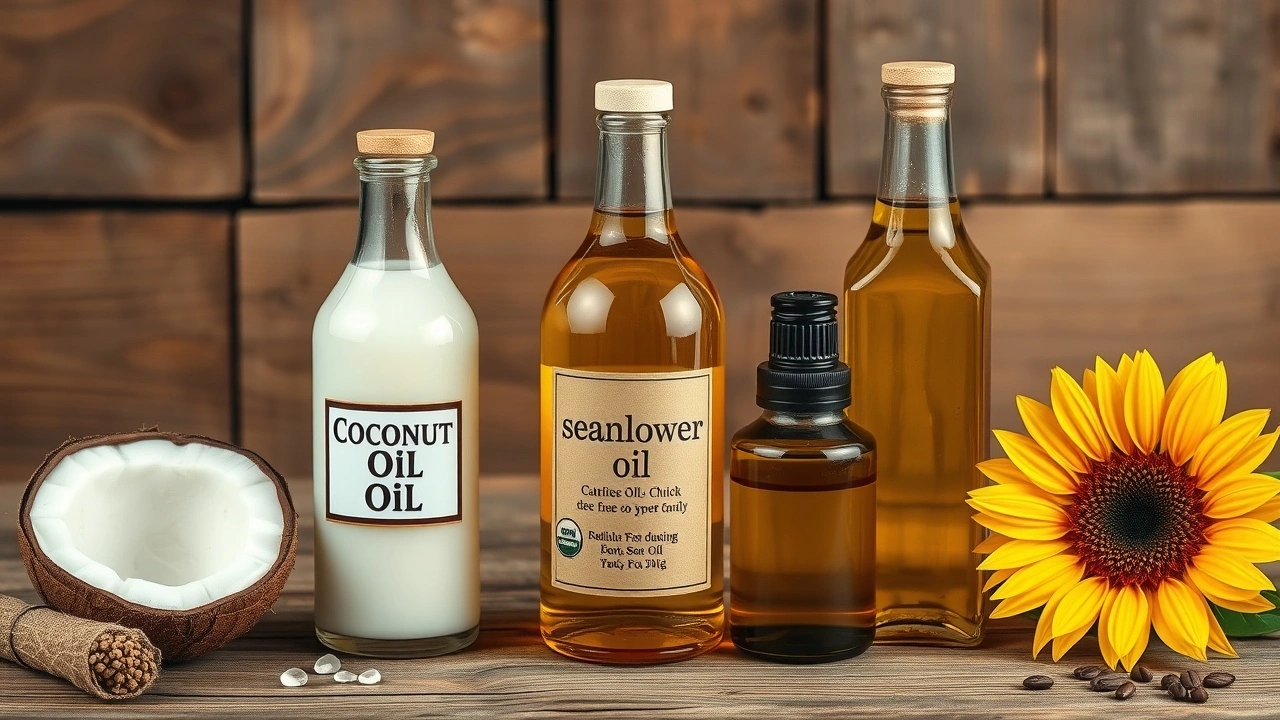 assortiment d huiles pour le bain de bouche