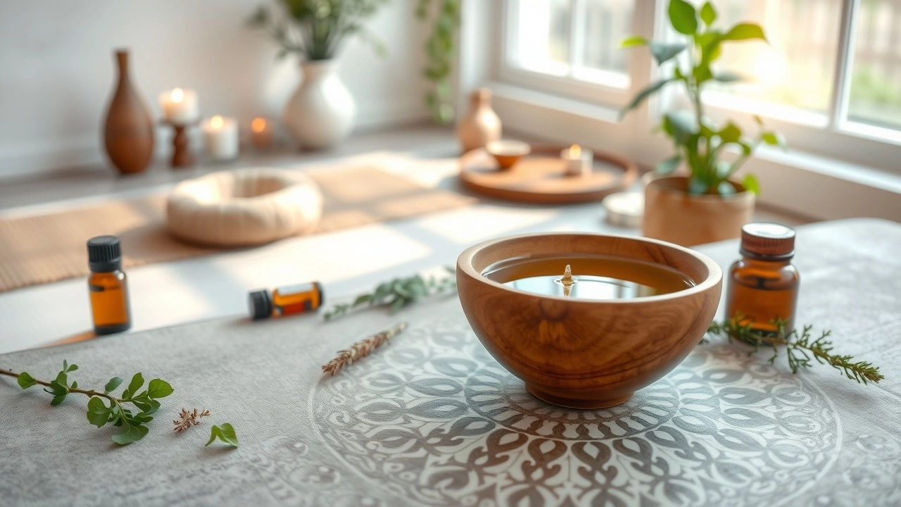 L&rsquo;oil pulling comme pratique ayurvédique pour renforcer la clarté spirituelle et l&rsquo;équilibre intérieur