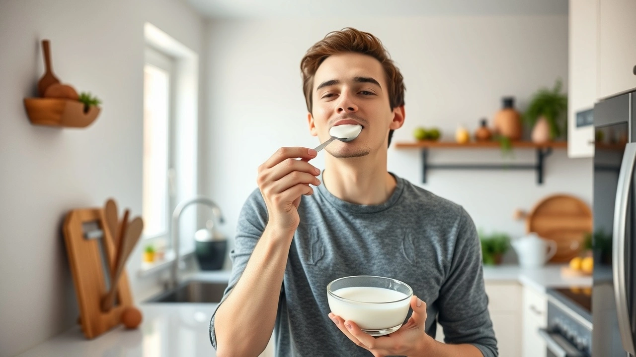 une personne utilise de l'huile de coco pour le tirage