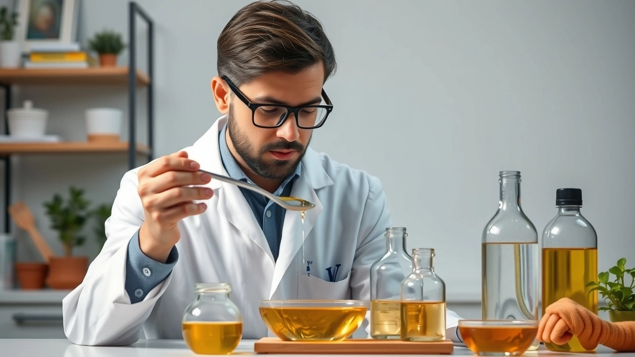 Recherche sur l'oil pulling avec éléments ayurvédiques