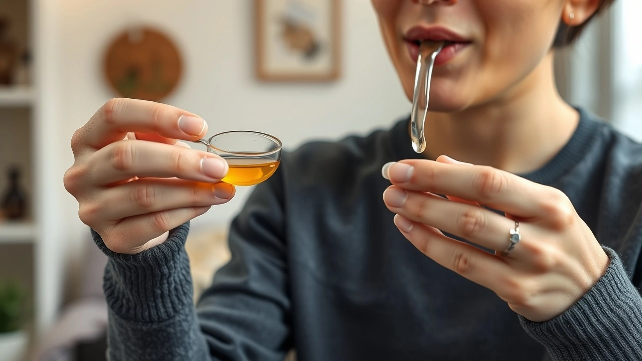 une personne tirant de lhuile dans un environnement calme